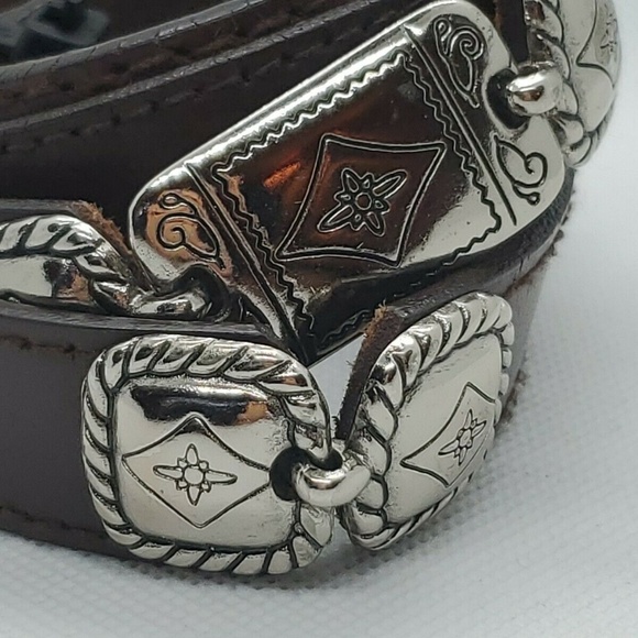 Vintage Genuine Leather Skinny Belt Waist 35" - Picture 2 of 3